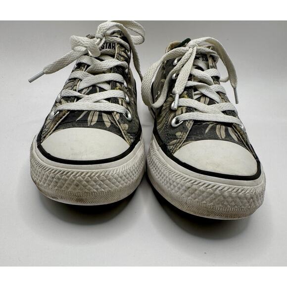 Converse All Star Floral Daisy Low Top Sneakers Womens Size 6 Gray - Picture 4 of 10